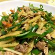 筍のかわりにジャガイモ〜青椒肉絲