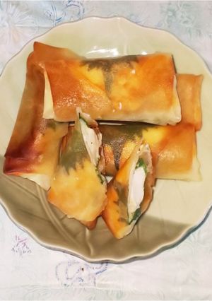 ヘルシー美味しいササミの春巻き-レシピのメイン写真