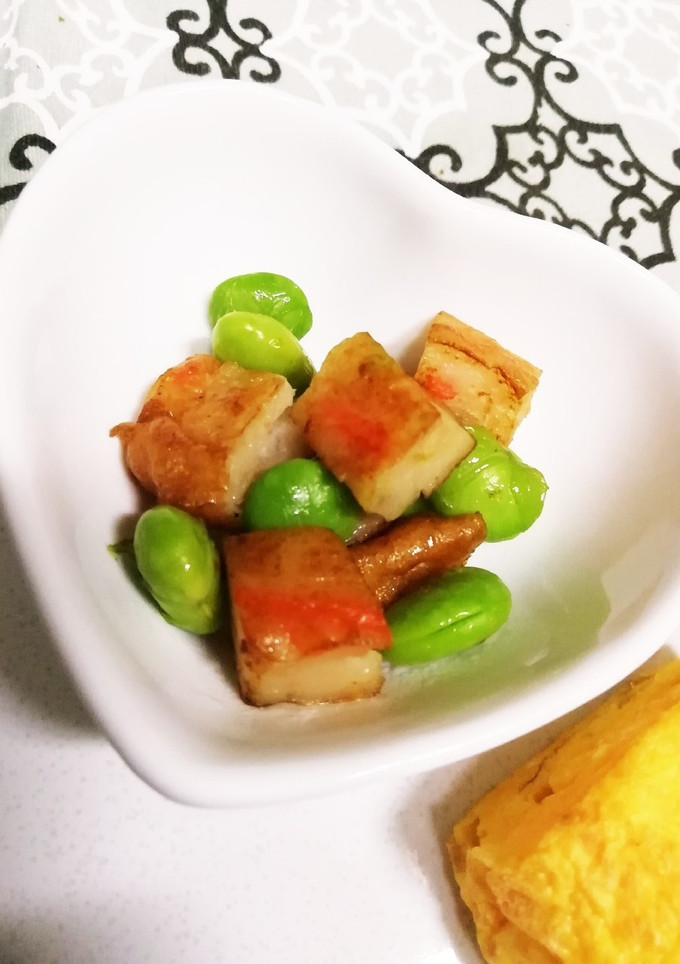 枝豆とさつま揚げ炒め☆誰でも簡単朝ごはん-レシピのメイン写真
