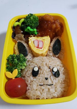 学童☆ポケモン☆イーブイ☆キャラ弁☆-レシピのメイン写真
