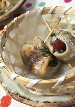 鰺の梅しそ巻き-レシピのメイン写真