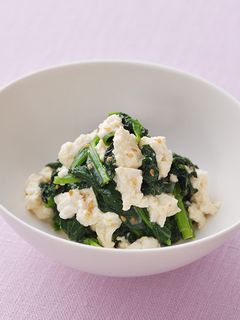 ほうれん草と豆腐のごまドレあえ-レシピのメイン写真