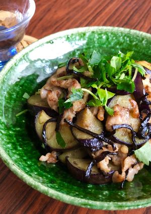 豚肉と茄子の塩昆布炒め♧夏のお惣菜-レシピのメイン写真