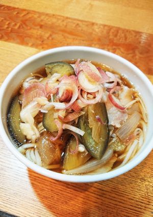 なすと豚バラのおうどん-レシピのメイン写真