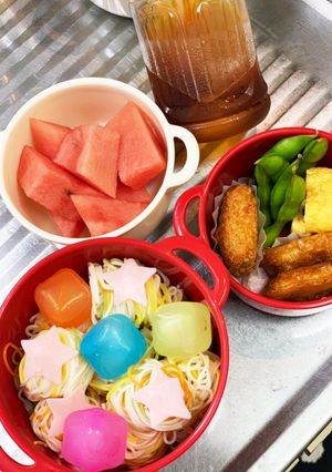 夏休み 小学生 そうめん 弁当-レシピのメイン写真