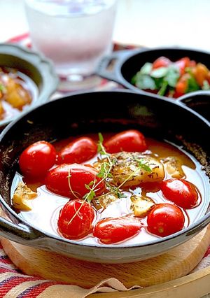 脂肪燃焼スープで鱈のアクアパッツァ風-レシピのメイン写真