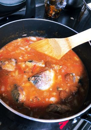 鯖缶とミートボールのトマト煮込み-レシピのメイン写真