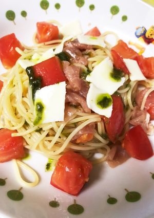 和風ドレッシングで簡単！冷製パスタ-レシピのメイン写真