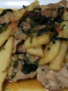 豚バラと長芋の醤油炒め-レシピのメイン写真