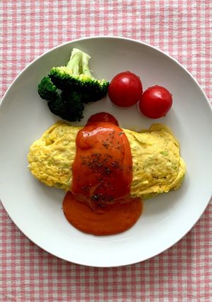 セロリとチーズの簡単オムレツ♡-レシピのメイン写真