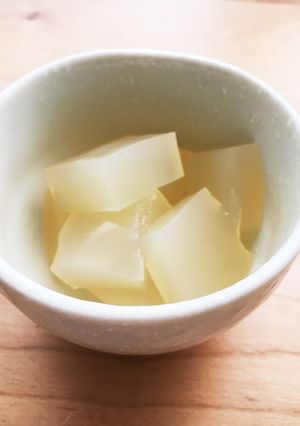 ジュースで簡単！ぷるモチ♪りんごくずもち-レシピのメイン写真