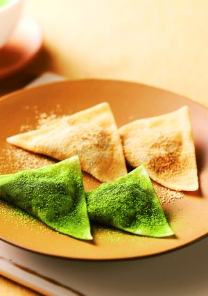 桑抹茶ときな粉の生八つ橋-レシピのメイン写真