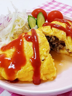 野菜の醤油漬けでミートオムレツ-レシピのメイン写真