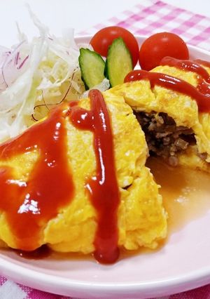 野菜の醤油漬けでミートオムレツ-レシピのメイン写真