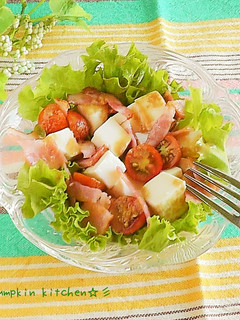 豆腐とベーコンのサラダ♬-レシピのメイン写真