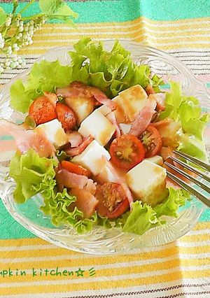 豆腐とベーコンのサラダ♬-レシピのメイン写真