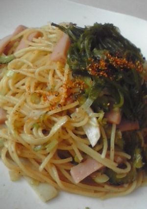 初夏の簡単ゴーヤ・パスタ　焼きソバ風-レシピのメイン写真