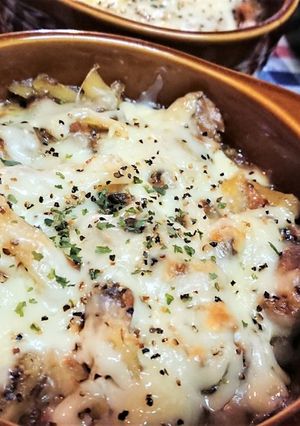 【サバ缶とポテトのペパーマヨチーズ焼き】-レシピのメイン写真