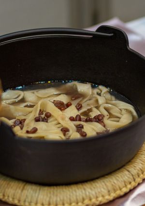 【やまなしの食】小豆ほうとう-レシピのメイン写真