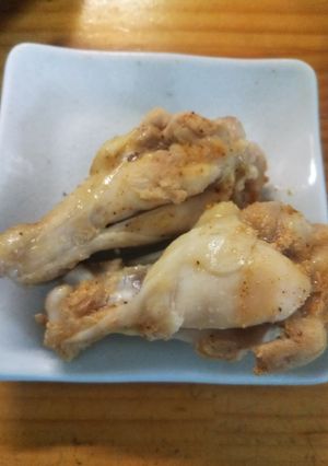 おつまみ！レンジで手羽元蒸し鶏-レシピのメイン写真