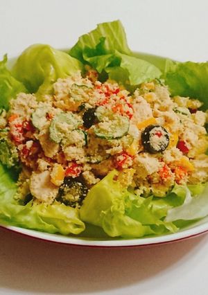 チキンとパプリカのおからサラダ-レシピのメイン写真