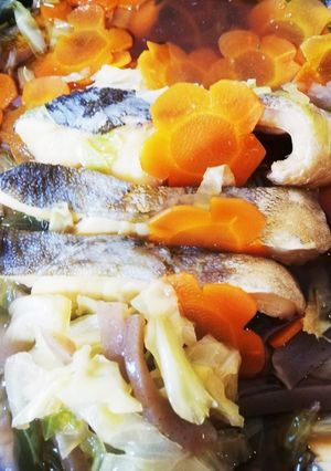 貴女風味で野菜タラ煮付け❤️お鍋感覚デモ-レシピのメイン写真