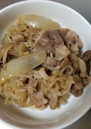 節約つまみ＆おかず❀白滝＋牛丼？牛皿？-レシピのメイン写真