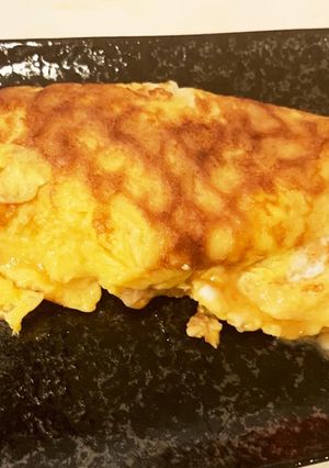 痛んだフライパンでも簡単!納豆オムレツ-レシピのメイン写真
