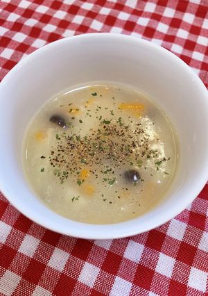 沖縄 ステーキ屋さんの白いスープ-レシピのメイン写真