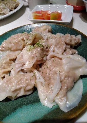 夏バテにつるつるっと水餃子-レシピのメイン写真