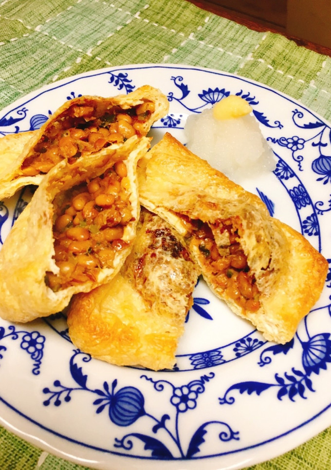 簡単☆お揚げでおつまみ 納豆編-レシピのメイン写真
