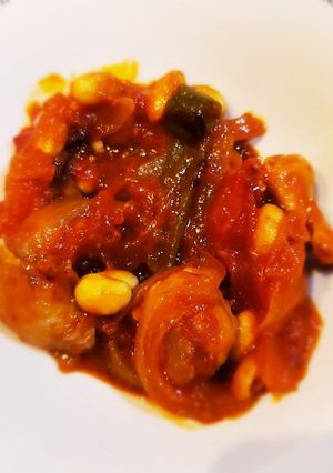 鶏もも肉とたっぷり野菜のトマト煮込-レシピのメイン写真