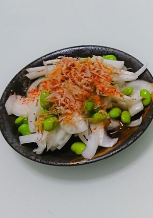 オニオンスライスと枝豆の冷製和風サラダ-レシピのメイン写真