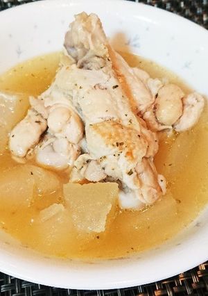 冬瓜と手羽先のコンソメ煮-レシピのメイン写真