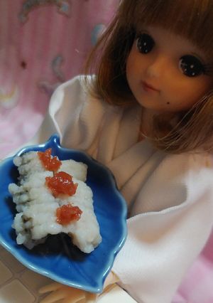 リカちゃんサイズ♡梅干しの日ꕤ鱧の落とし-レシピのメイン写真