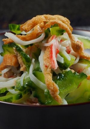 ゴーヤとカニかまの酢の物-レシピのメイン写真