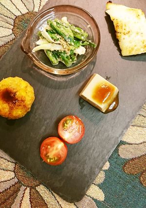 セロリとつるむらさきのサラダ-レシピのメイン写真