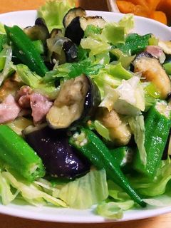 豚肉となすとオクラのさっぱり炒め-レシピのメイン写真