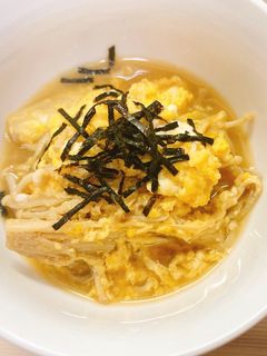 【デトックス】えのきの優しい卵とじ-レシピのメイン写真