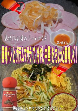 美味ドレとガラムマサラで冷やし中華に挑戦-レシピのメイン写真
