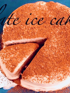 材料3つでチョコレートアイスケーキ-レシピのメイン写真