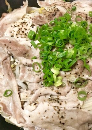 フライパンひとつ☆豚肉と野菜の重ね蒸し-レシピのメイン写真