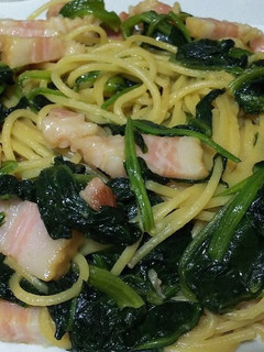ほうれん草とベーコンのスパゲッティ-レシピのメイン写真