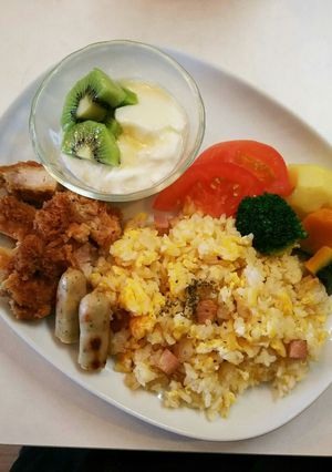 朝ごはん！ 玉子 ベーコン マヨピラフ-レシピのメイン写真