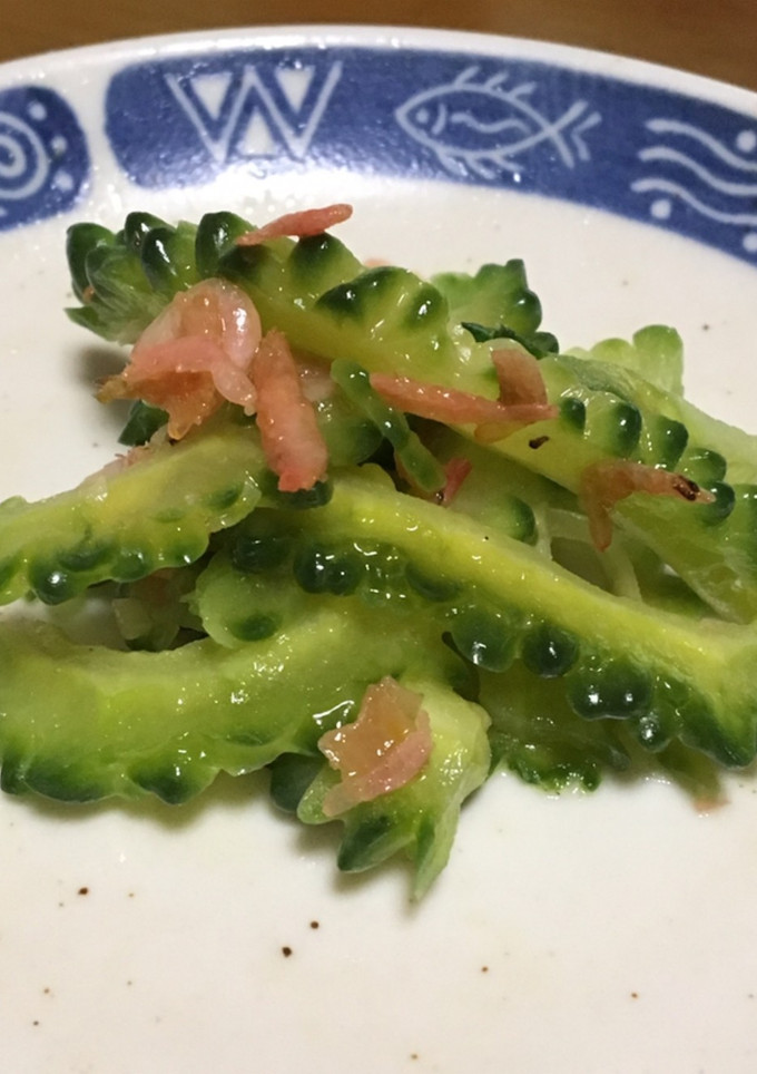 ゴーヤーと桜えびの塩炒め-レシピのメイン写真