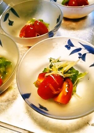プチトマトとサラダゴーヤのおひたし-レシピのメイン写真