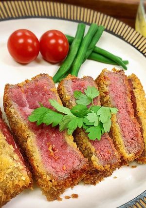 牛モモ肉の贅沢カツレツを レモンソースで-レシピのメイン写真