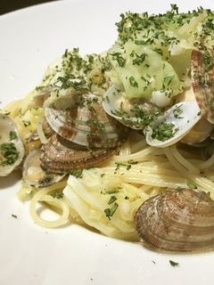 キャベツとあさりのガーリックオイルパスタ-レシピのメイン写真
