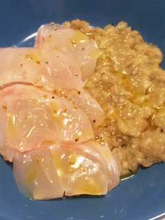 鯛のカルパッチョ なすソース-レシピのメイン写真
