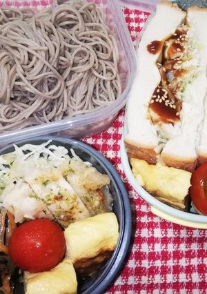 パパ弁当&ママ弁当♡麺弁当　そば7/31-レシピのメイン写真